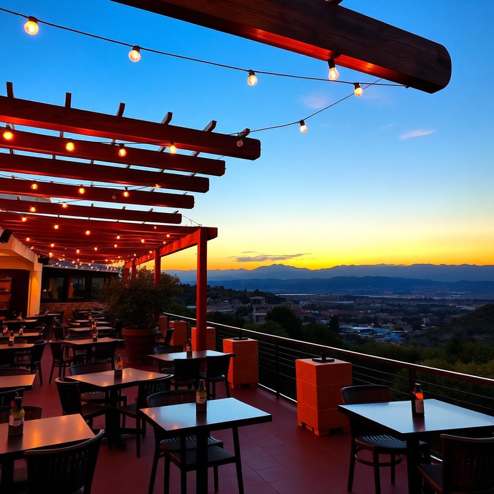 Atardecer en la terraza